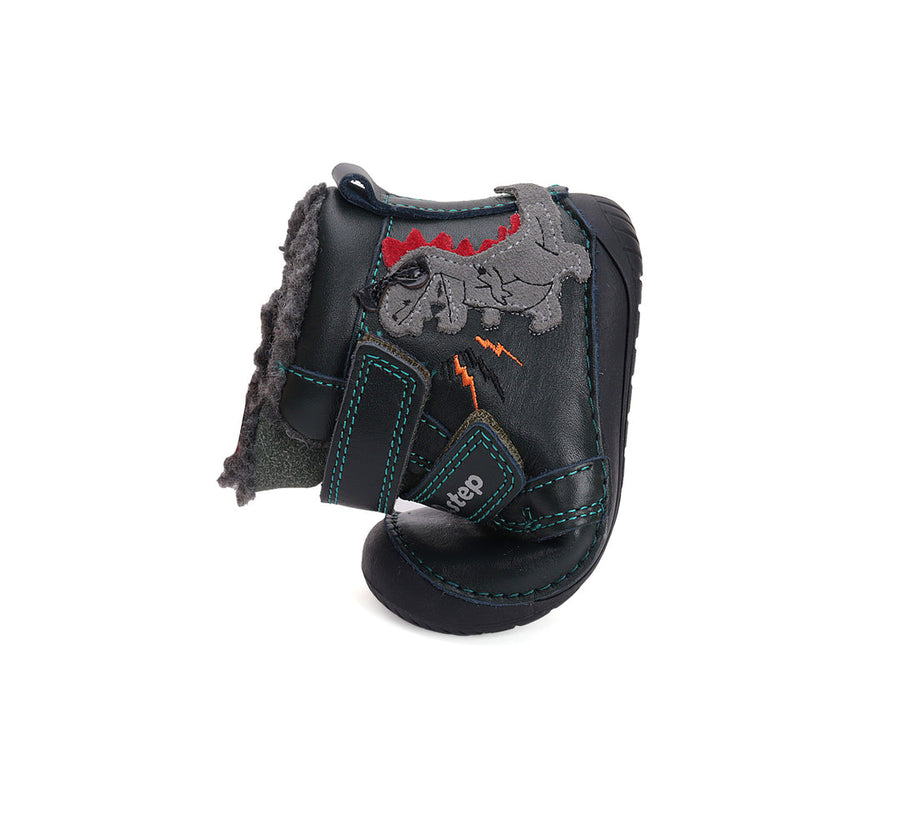 D.D.step boys leather A/W boots/ barefoot /warm lining/ water-repellence boots/ Emerald W070-42838A
