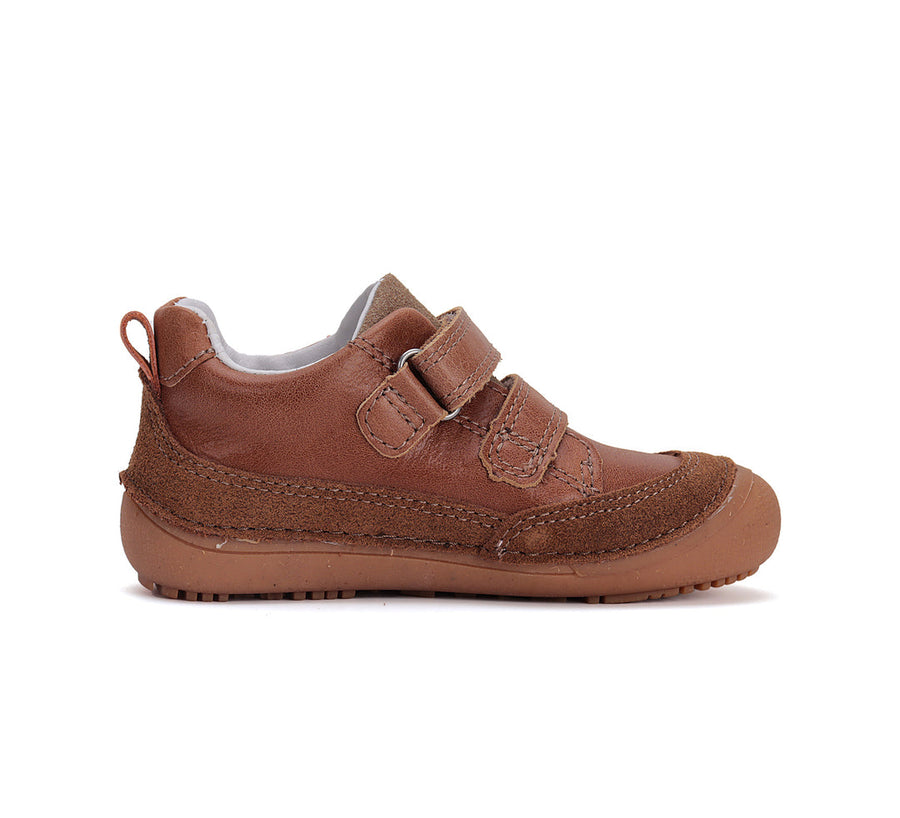 D.D.step boys barefoot leather shoes/ Choclate S063-51483A