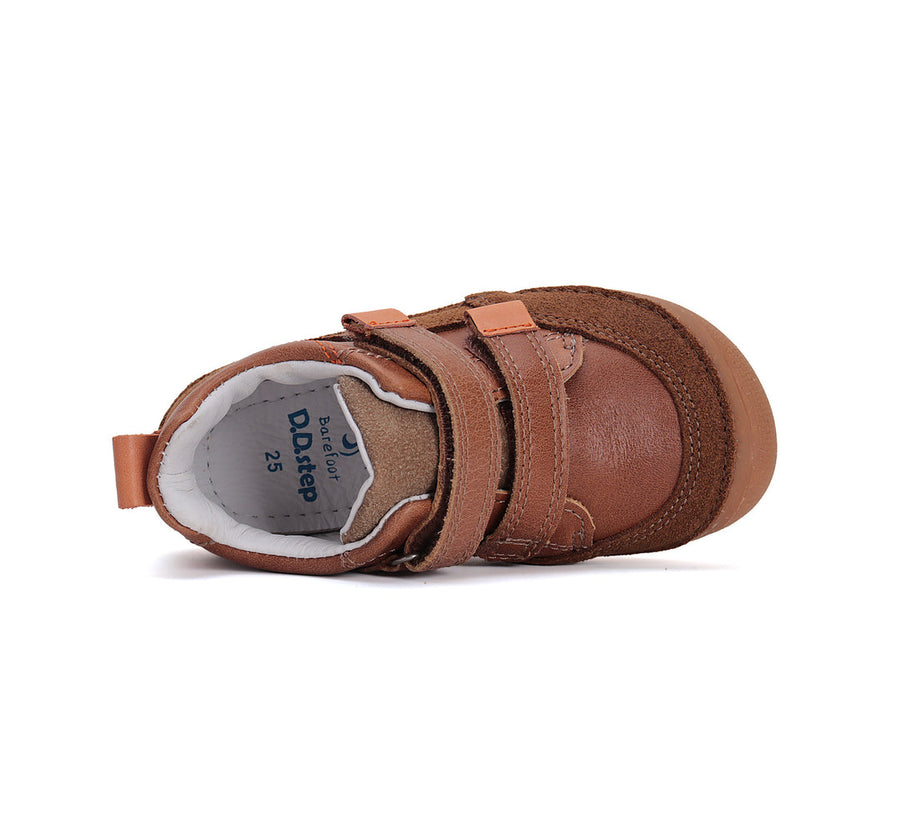 D.D.step boys barefoot leather shoes/ Choclate S063-51483A