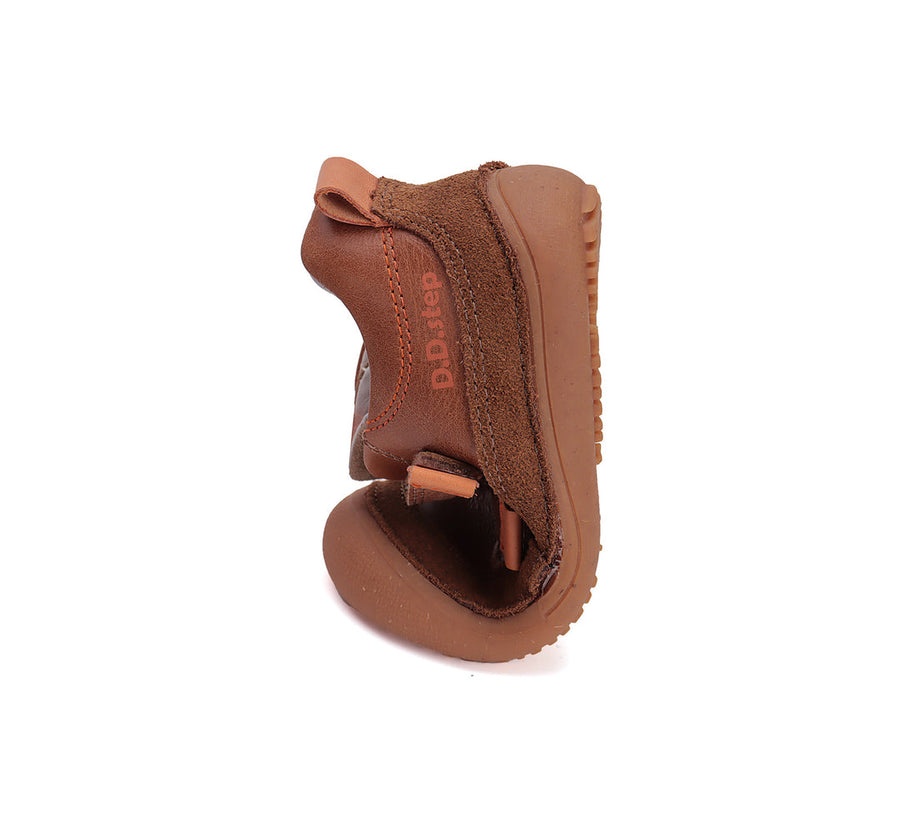 D.D.step boys barefoot leather shoes/ Choclate S063-51483A