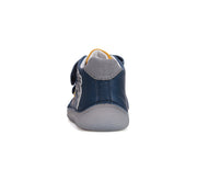 D.D.step boys / first steps/leather shoes with Dragon detail in Bermuda Blue (S073-51696A)