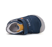 D.D.step boys / first steps/leather shoes with Dragon detail in Bermuda Blue (S073-51696A)