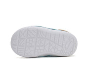 D.D.step boys first steps/ leather shoes with teddy detail Sea Green S066-51917B