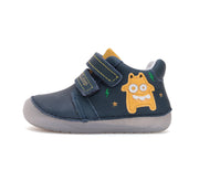 D.D.step boys barefoot/ first steps/ Monster detail/ Royal Blue S070-51698