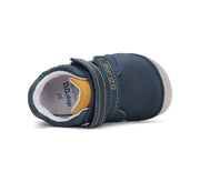 D.D.step boys barefoot/ first steps/ Monster detail/ Royal Blue S070-51698