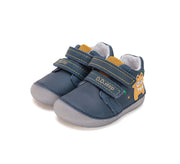 D.D.step boys barefoot/ first steps/ Monster detail/ Royal Blue S070-51698