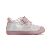 D.D.step girls leather shoes /unicorn detail/ Silver S049-51250