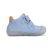 D.D.step boys / first steps/ barefoot leather shoes with Dragon detail in Sky Blue (S073-51696)