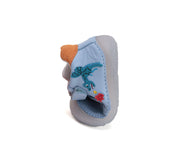 D.D.step boys / first steps/ barefoot leather shoes with Dragon detail in Sky Blue (S073-51696)