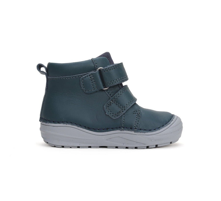 D.D.step boys leather/ warm lining boots/ first step / water-repellence / S071-42933A Royal Blue