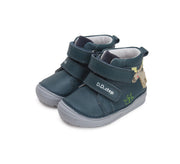 D.D.step boys leather/ warm lining boots/ first step / water-repellence / S071-42933A Royal Blue