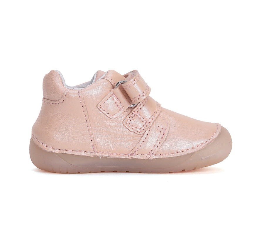 D.D.step girls barefoot/ first steps/ flower detail/ Light pink S070-51171