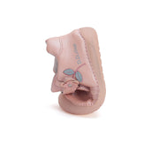 D.D.step girls barefoot/ first steps/ flower detail/ Light pink S070-51171