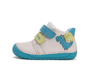 D.D.step boys barefoot/ first steps/ Dragon detail/Cream  S070-51562