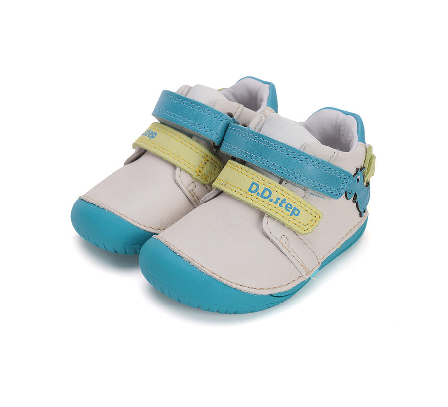 D.D.step boys barefoot/ first steps/ Dragon detail/Cream  S070-51562