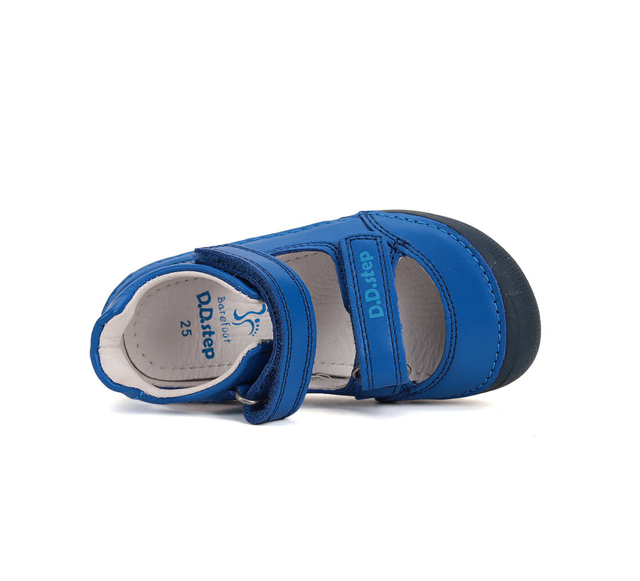 D.D.step boys barefoot leather sandals/Bermuda Blue  H063-51185B