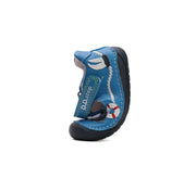 D.D.step boys leather/ barefoot/ first steps sandals/ Sky Blue H070-51434A