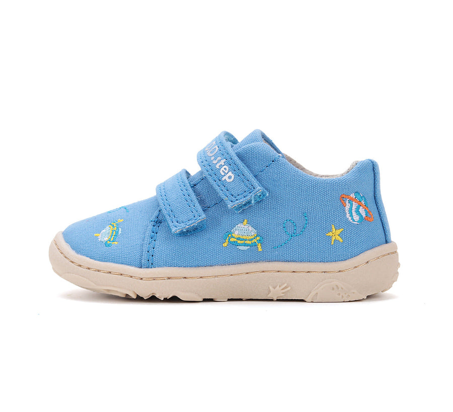 D.D.step boys canvas/ barefoot/ water-repellence/ Bermuda Blue C077-51663