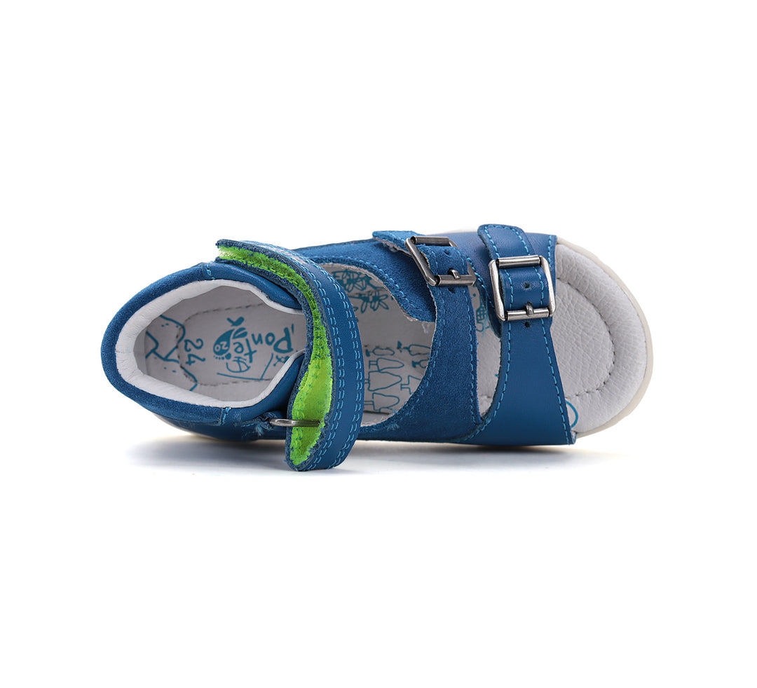Ponte20 leather sandals /ARCH SUPPORT /supination/ Bermuda Blue DA05-5-1459A