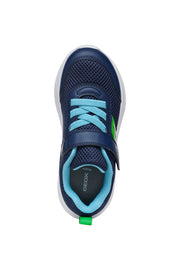 GEOX Sprintye Velcro unisex sneakers/ breathable sole/ Navy/Green J36GBA CF43U