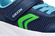 GEOX Sprintye Velcro unisex sneakers/ breathable sole/ Navy/Green J36GBA CF43U