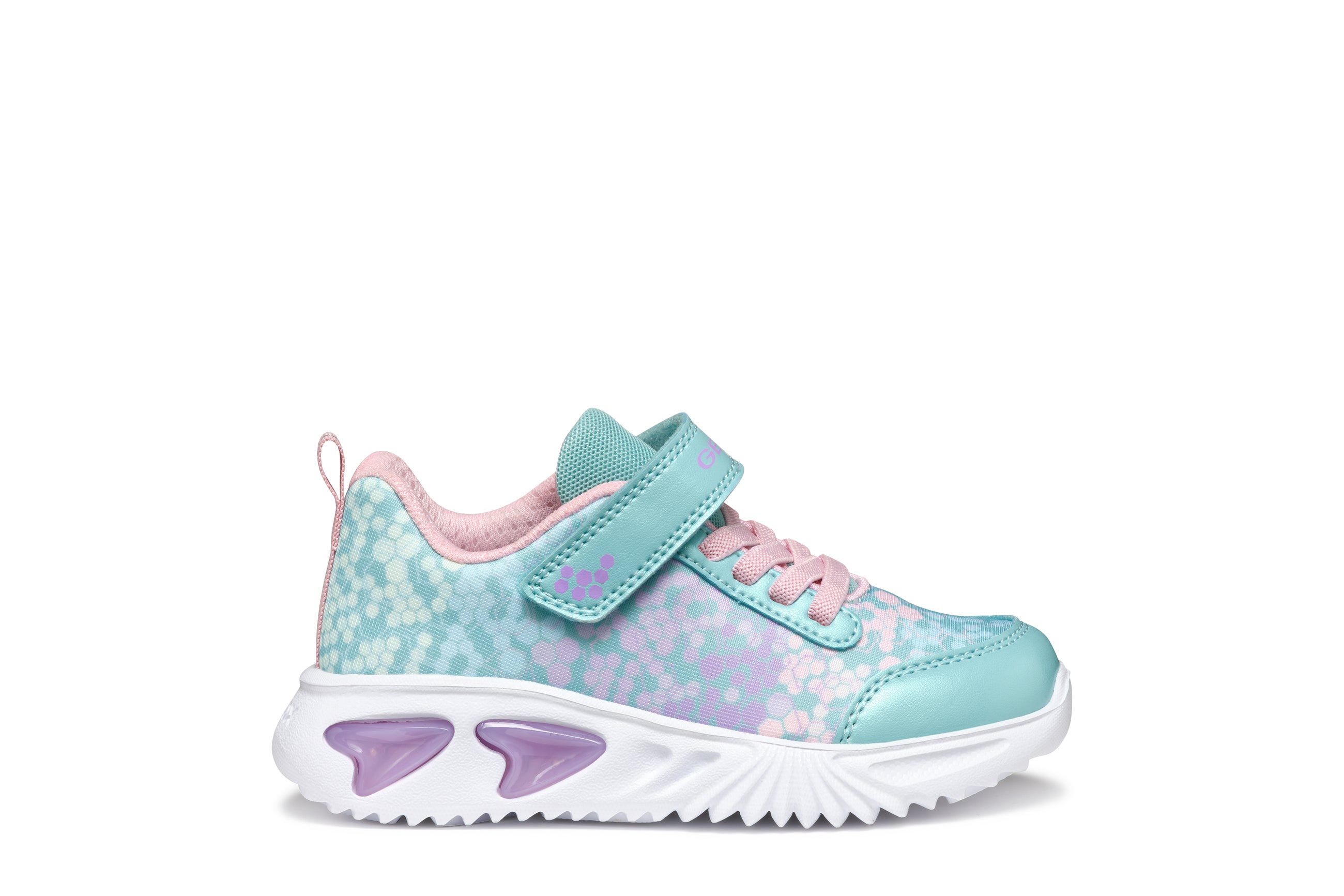 GEOX girls sneakers/breathable sole/Assister Junior Turquoise/Pink J45E9B C4235