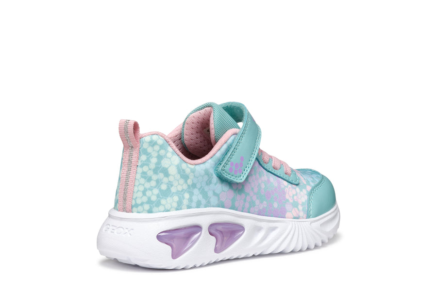 GEOX girls sneakers/breathable sole/Assister Junior Turquoise/Pink J45E9B C4235