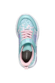 GEOX girls sneakers/breathable sole/Assister Junior Turquoise/Pink J45E9B C4235