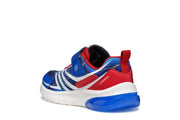 GEOX Ciberdron Junior Marvel/Spiderman boys sneakers with lights/Royal/Red J55LBH C0833