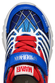 GEOX Ciberdron Junior Marvel/Spiderman boys sneakers with lights/Royal/Red J55LBH C0833