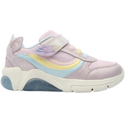 GEOX Fadinlight girls sneakers with lights/Lilac/Multicolor UNICORN J55M4A