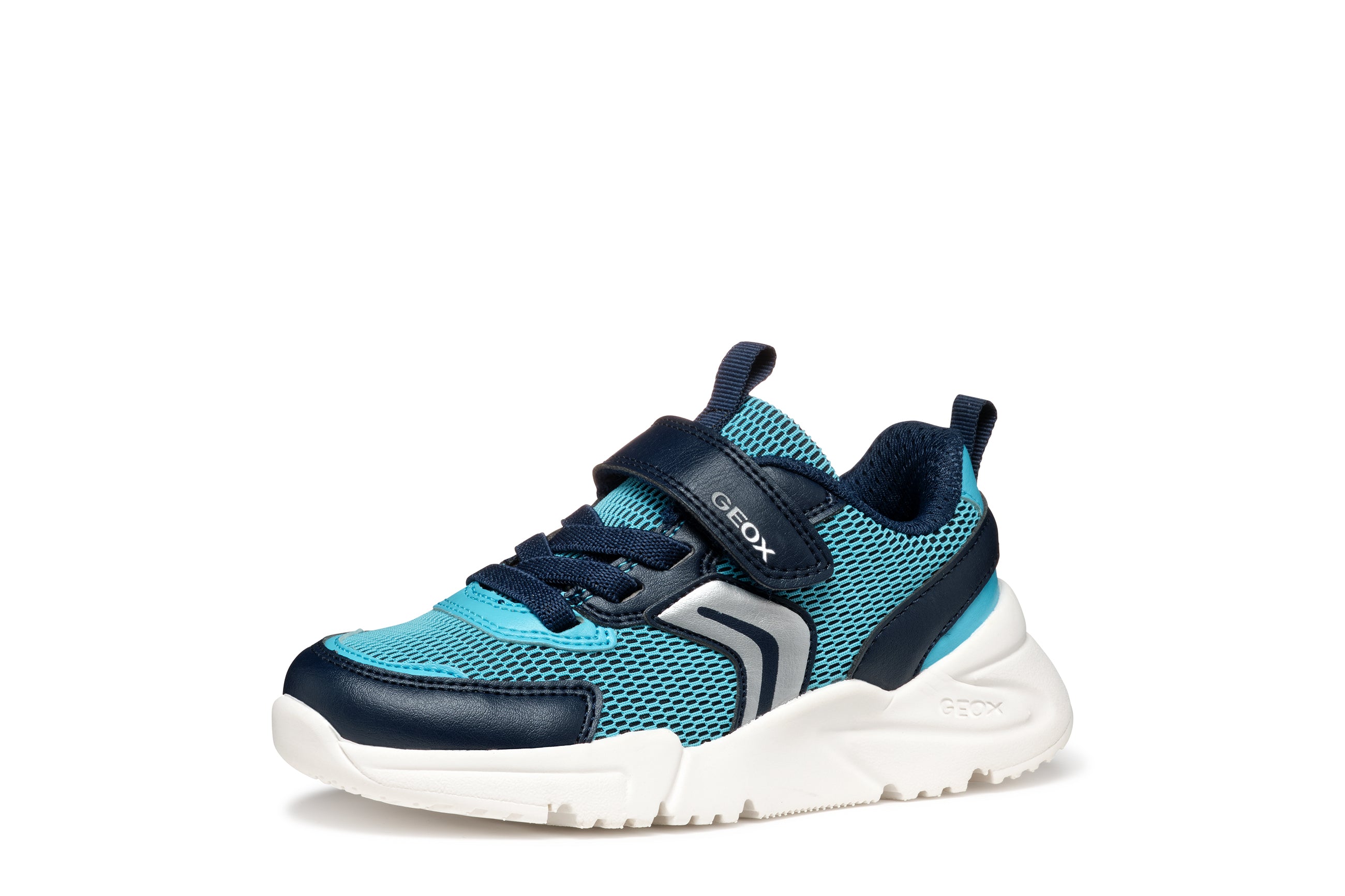 GEOX Loftus Velcro unisex sneakers/ breathable sole/ Sky/Navy J55MQB C417