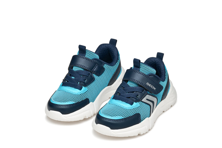 GEOX Loftus Velcro unisex sneakers/ breathable sole/ Sky/Navy J55MQB C417