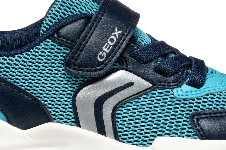 GEOX Loftus Velcro unisex sneakers/ breathable sole/ Sky/Navy J55MQB C417