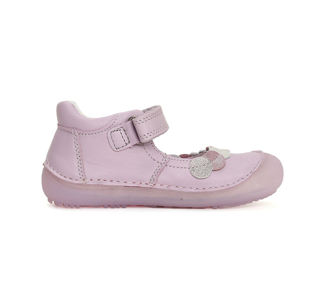 D.D.step girls barefoot leather ballerinas /Mauve H063-41152AM_3524.jpg