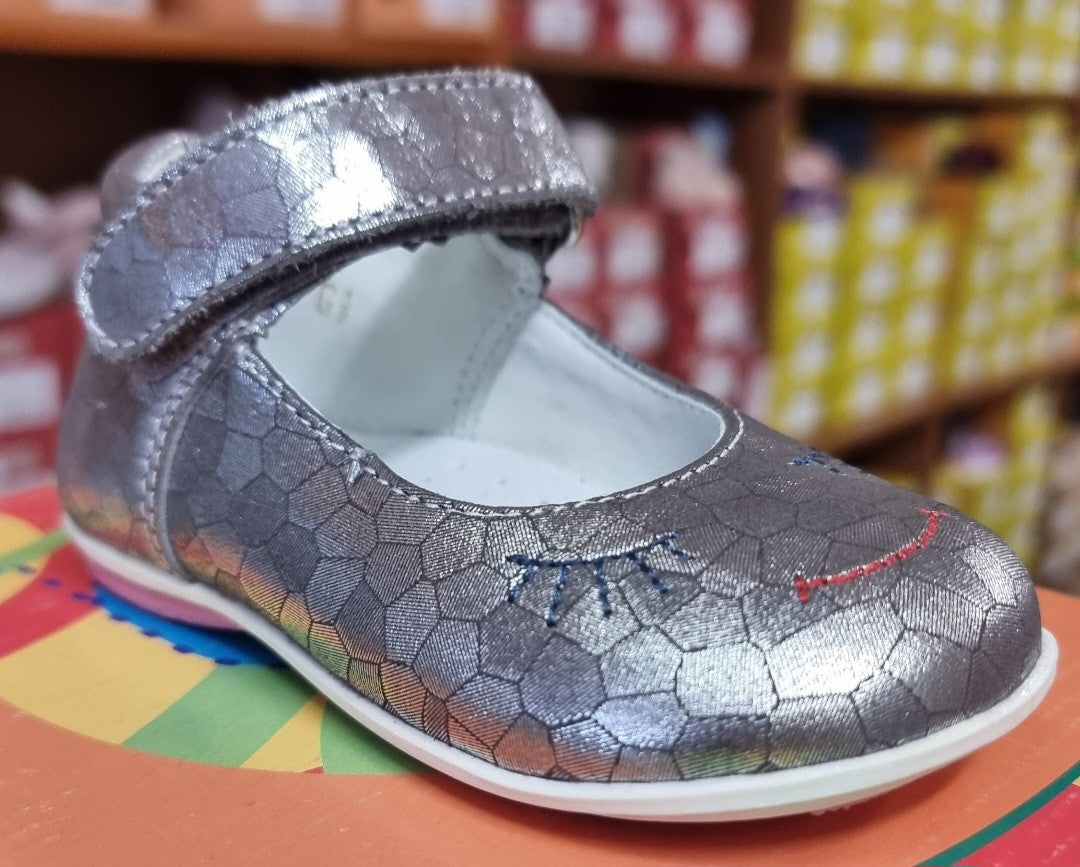 Mido Noster ballerinas, color silver._1049.jpg