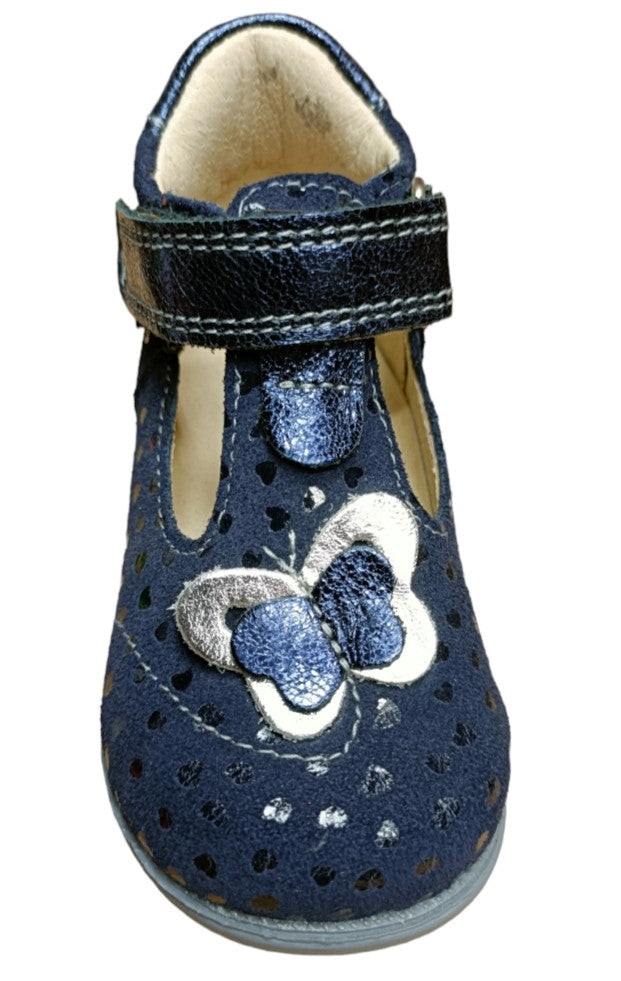 Ani-But girls prophylactic leather sandals with Thomas heel /Navy 242_2999.jpg