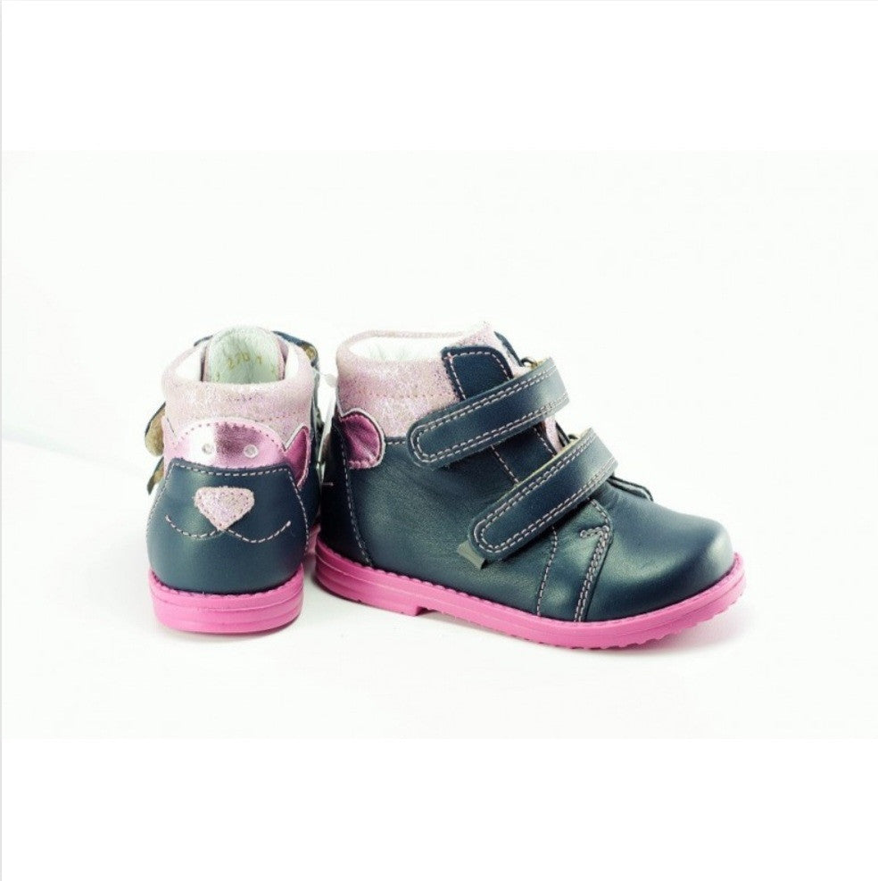 Ani-But girls prophylactic boots with Thomas heel /Toddlers /Navy, pink bear 248_282.jpg