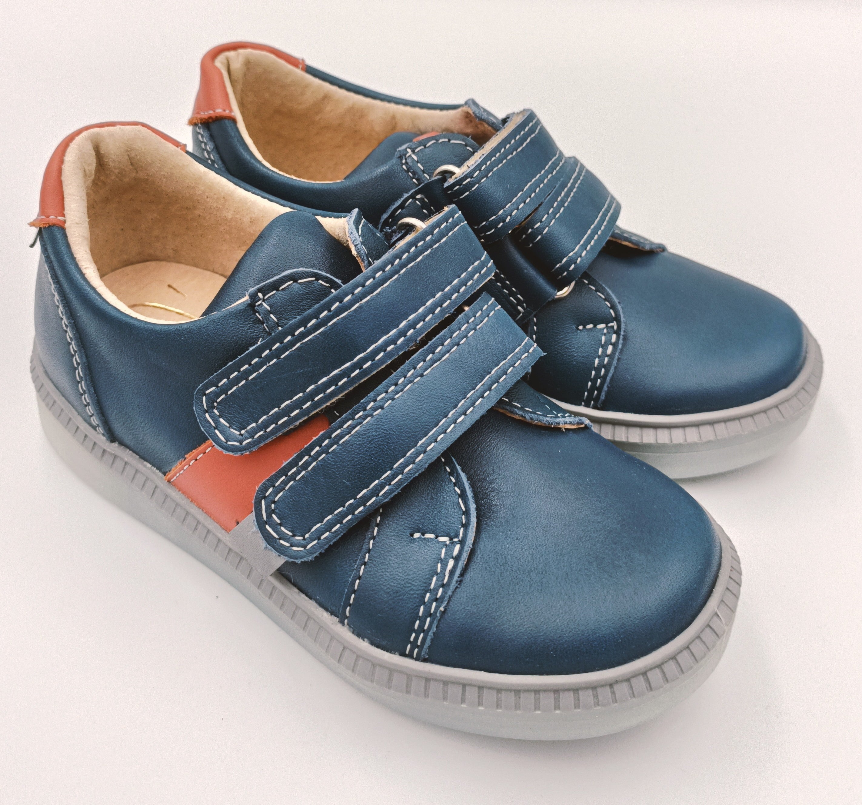 Ani-But SPORT boys prophylactic shoes /OLI, Navy, brown, grey sole_4244.jpg