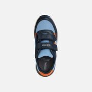 GEOX boys Velcro shoes/ sneakers  Alben Boy Light Blue/Orange J459EC_3288.jpg