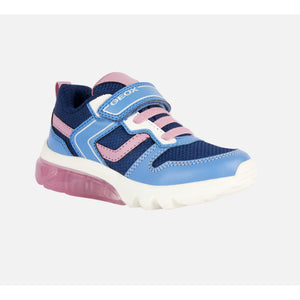 GEOX GIRLS SHOES WITH LIGHTS CIBERDRON / BLUE/PINK J36LPA_2152.jpg