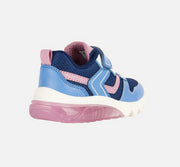 GEOX GIRLS SHOES WITH LIGHTS CIBERDRON / BLUE/PINK J36LPA_2154.jpg