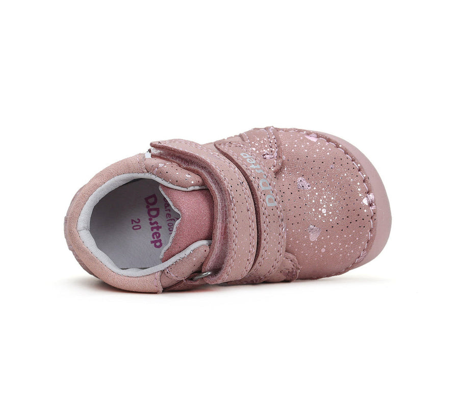 D.D.step girls barefoot leather shoes/ first step /Pink S070-42189A_4060.jpg