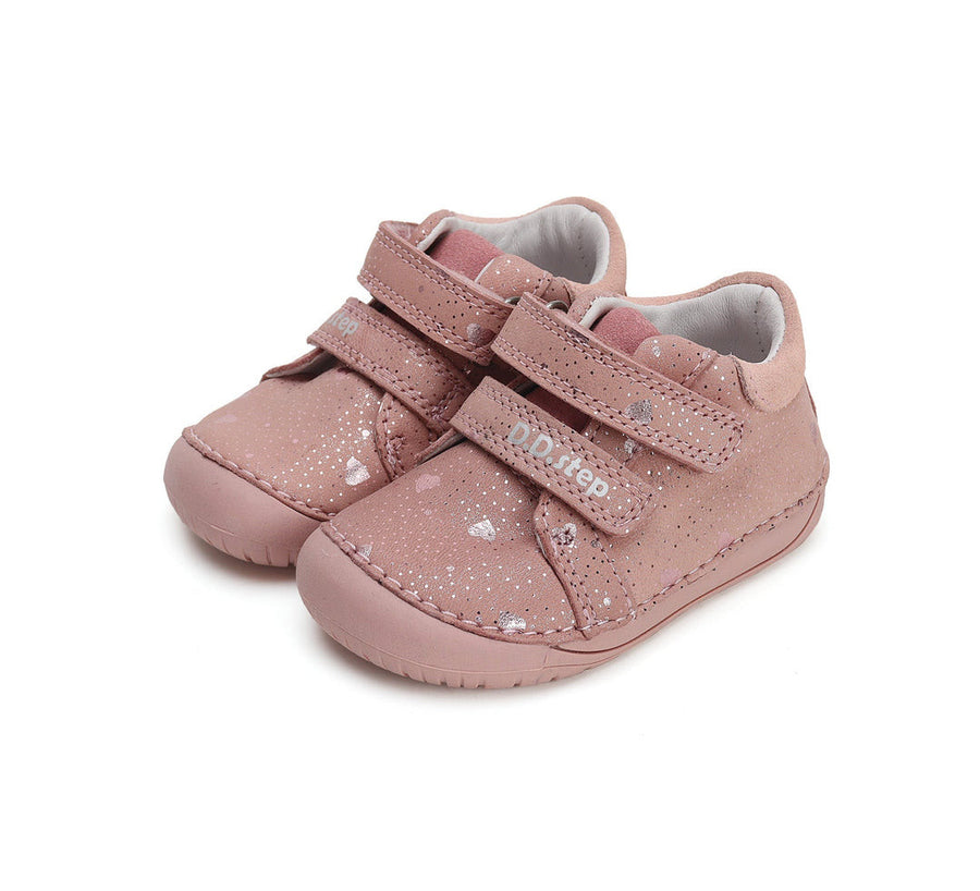 D.D.step girls barefoot leather shoes/ first step /Pink S070-42189A_4062.jpg