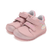 D.D.step girls barefoot leather shoes /Baby Pink S073-51424AM