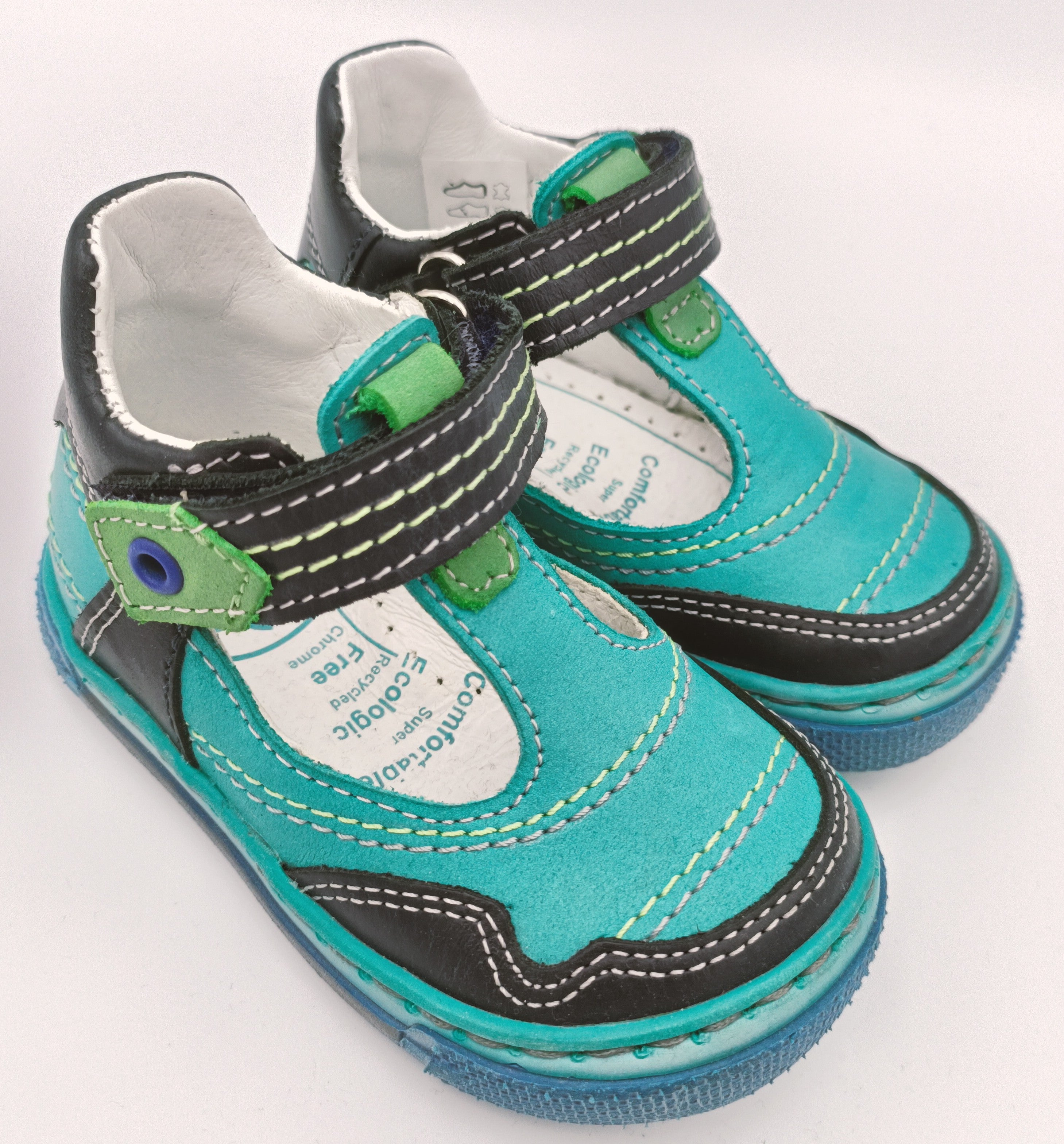 RenBut Boys leather sandals in Turquoise_3838.jpg