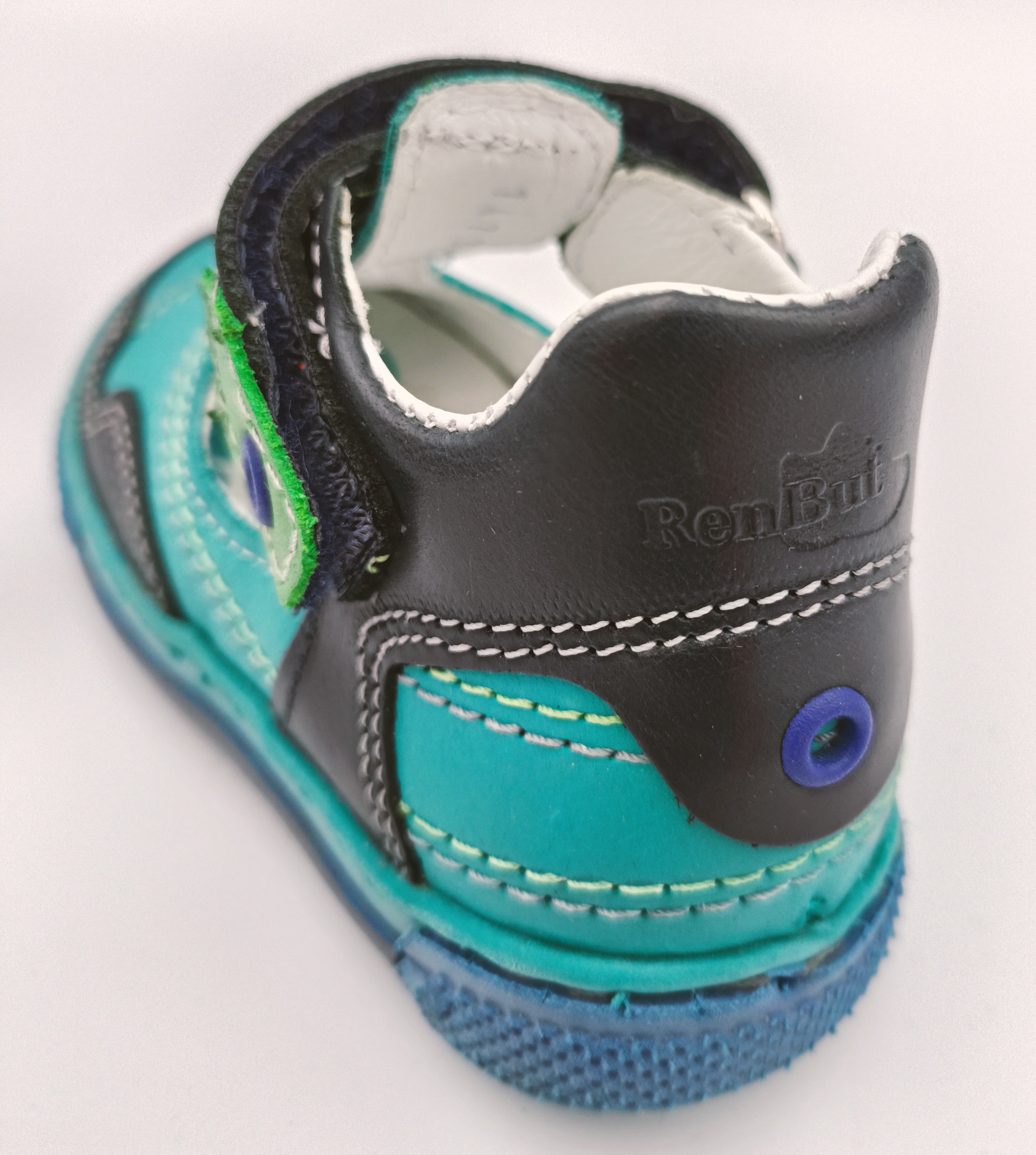 RenBut Boys leather sandals in Turquoise_3839.jpg