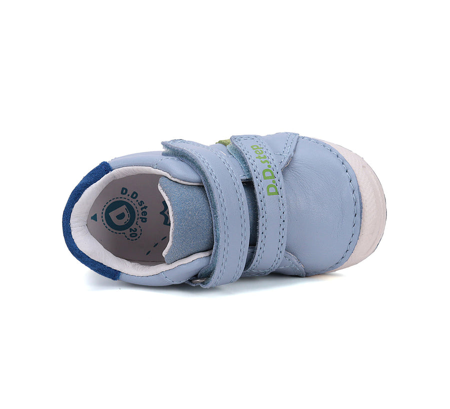 D.D.step boys first steps/ leather shoes/ Sky Blue S038-51626A