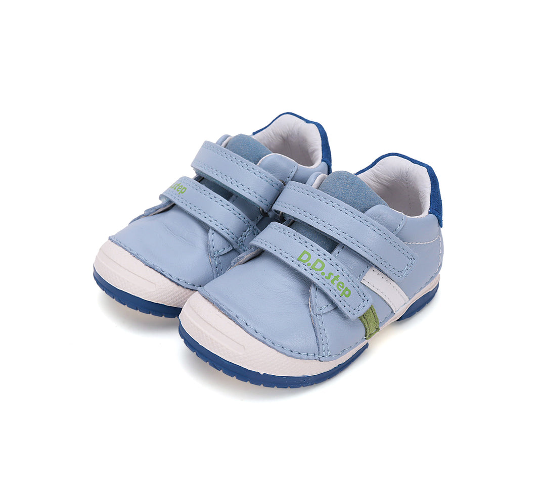 D.D.step boys leather shoes / Sky Blue S049-51676AM
