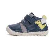 D.D.step boys barefoot/ first steps/ Dragon detail/Navy  S070-51562A